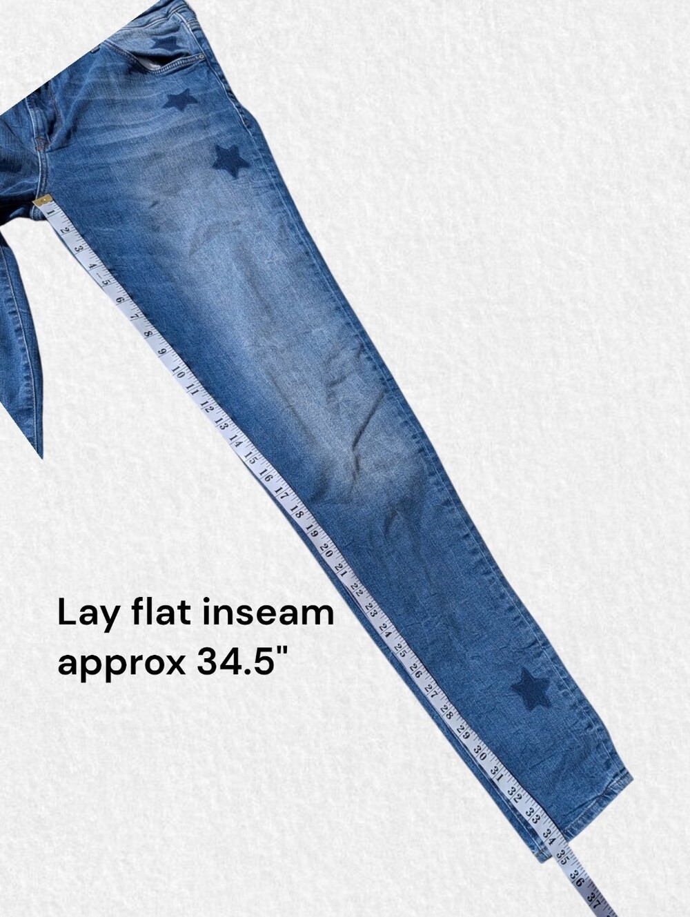 Mavi Women’s Star-Print Plus Size 18 TALL: Blue High Rise Skinny Jeans - Picture 8 of 8